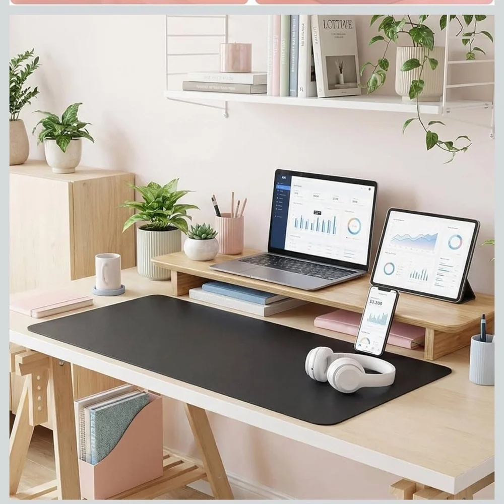 *Bundle Item 50% off* Black Desk Mat for Home Office - Multipurpose Work Surface